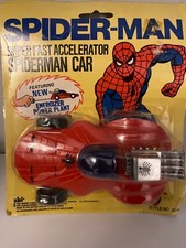 THE AMAZING SPIDERMAN Super fast Accelerator SPIDERMAN CAR Vintage 1979 8064