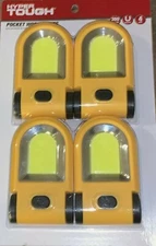 HYPER TOUGH POCKET WORK LIGHT 300-Lumen 4-PK LED - MAGNETIC NEW