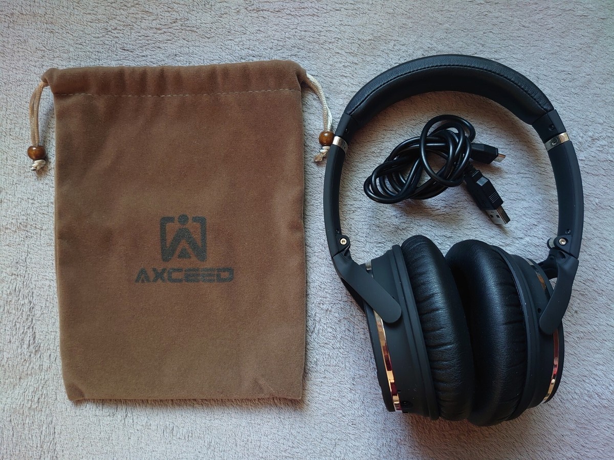 Axceed Active Noise Cancelling Bluetooth Headphone, Wireless