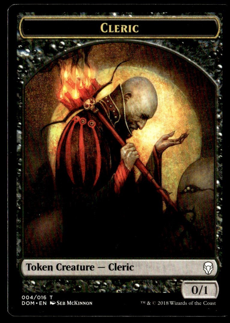 2018 Dominaria Tokens Cleric Token/Common #4