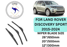 WIPER BLADES FOR LAND ROVER DISCOVERY SPORT 2015-2024 (L550)
