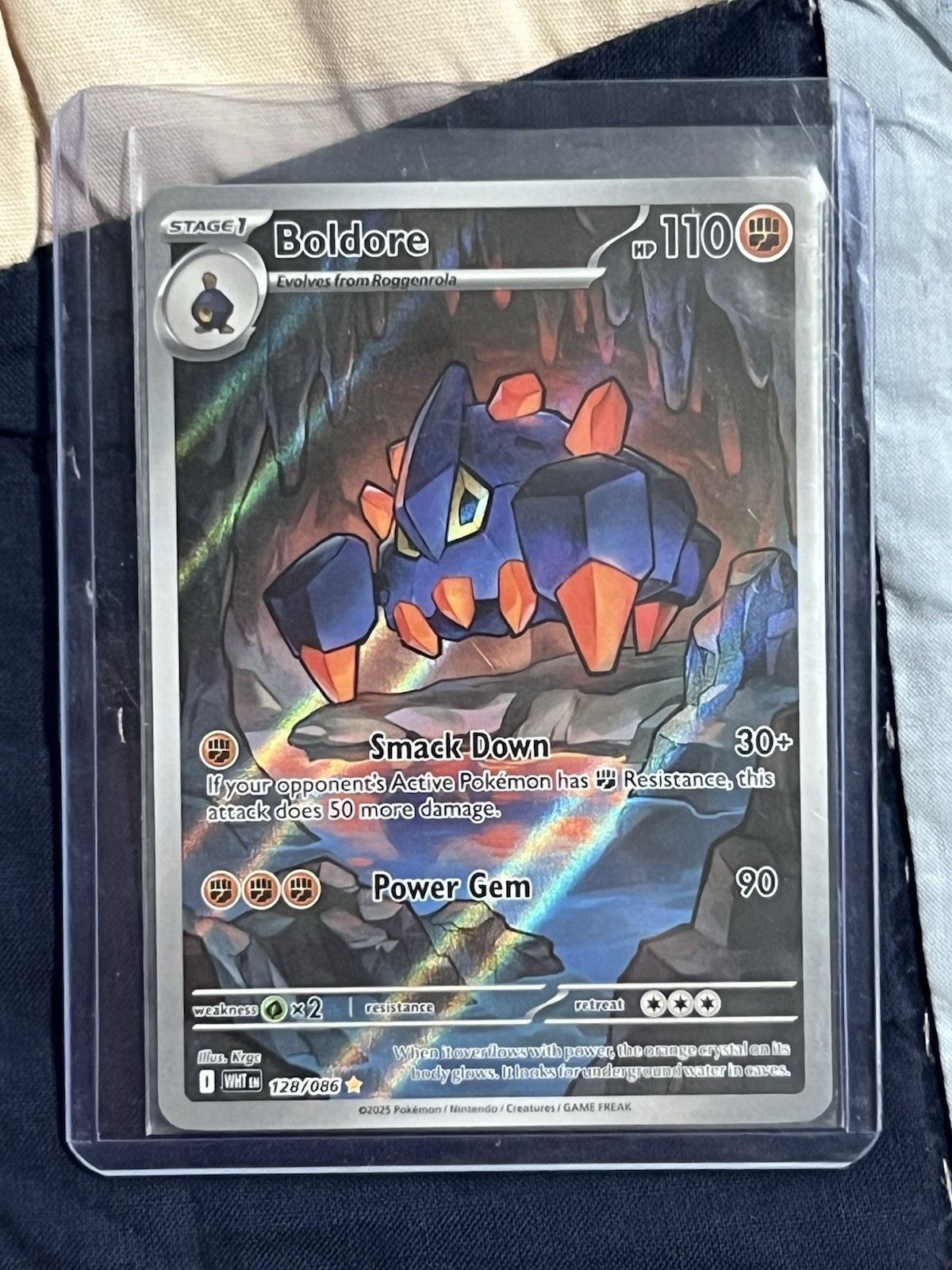 The Pokémon Company Boldore 128/086 Sv: White Flare Holo IR Stage 1 110HP EN