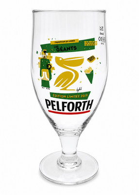   PELFORTH Les Géants 2019 Bierglas 25cl Limited Collector's Edition  