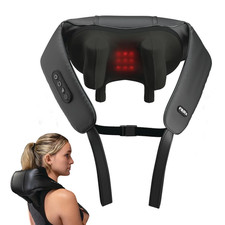 Shiatsu Pro Shiatsu Back and Neck Massager, Cordless Heated Neck and Shoulder Ma