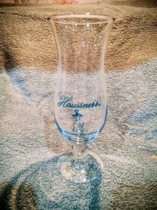 Souvenir Glass From Hausners Restaurant In Baltimore Maryland. Circa 1979