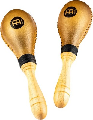 Rawhide Maracas Shaker - 2 Musikinstrumente Jumbo Format mit Sound