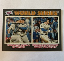 2026 Topps Heritage 2025 World Series Dark Grey Border Dodgers SP #311