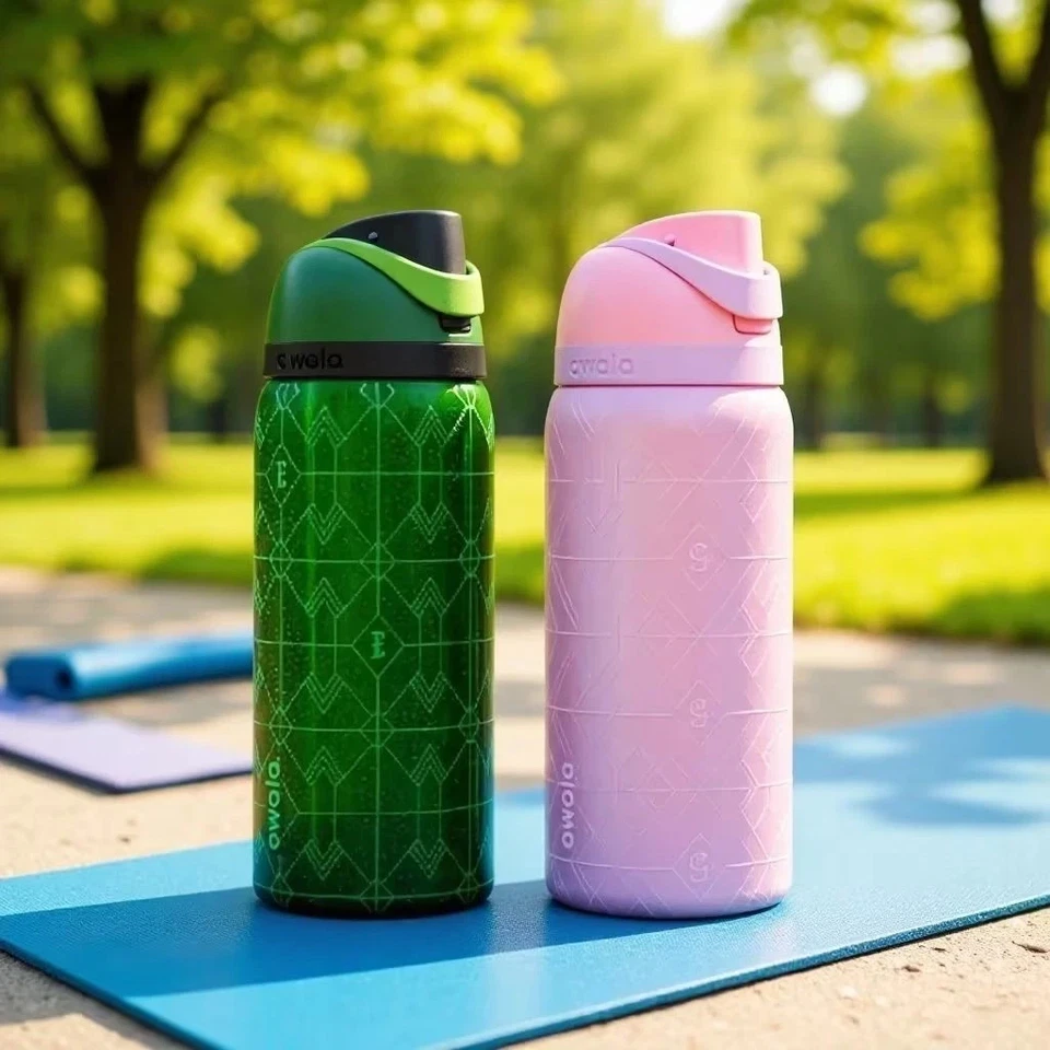 OWALA WATER BOTTLE New Owala Wicked For Good Glinda & Elphaba 32oz Freesip Bundle In Hand Gift