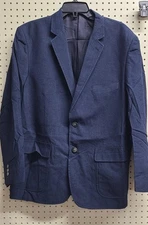 NWOT Navy Scandia Woods Lined Button Up Sports Coat Size 42 Regular