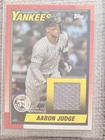 AARON JUDGE 2025 Game Used Jersey Topps 35th Anniversary Card