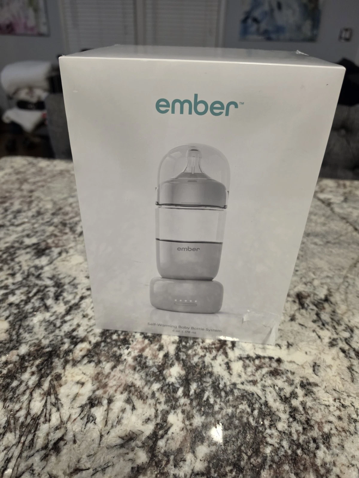 Ember Self Warming Baby Bottle System New Sealed In Box 6oz