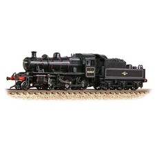 Graham Farish 372-628B LMS Ivatt 2MT 46464 BR Lined Black (Late Crest)