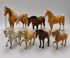 Vintage Horse Figurines Collection 7 Plastic Model Horses