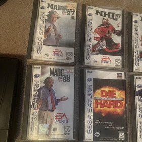 Sega Saturn Console and Game Lot of 22  Games Tested and Authentic 3 Controllers