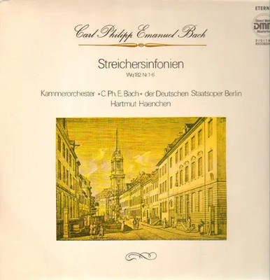 C.P.E. Bach Streichersinfonien - Wq 182 Nr.1-6 DMM NEAR MINT Eterna Vinyl LP