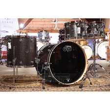 DW Performance 4pc Drum Set 22/10/12/16 Pewter Sparkle FinishPly