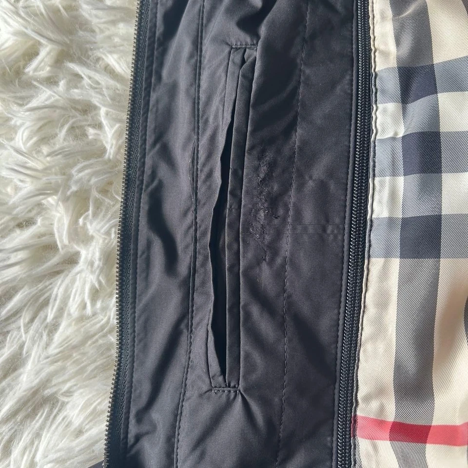 Abrigo Burberry London Balmacaan con forro a cuadros Nova hecho en Japón Foto 4 de 4