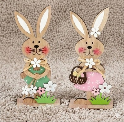 Ostern stehender Hase Tisch Herzstück Dekoration Hase Ornament Frühling Geschenk