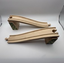New Wooden Train Track Ramp Set Ascender & Descender | Brio Compatible