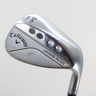 Callaway Jaws Raw Chrome Sand Wedge 56 Deg 56.8C Steelfiber f4 Stiff G-161416