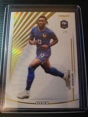 25-26 Panini Eternity Bleus Manu Kone /5 Gold Base EDF Équipe De France 