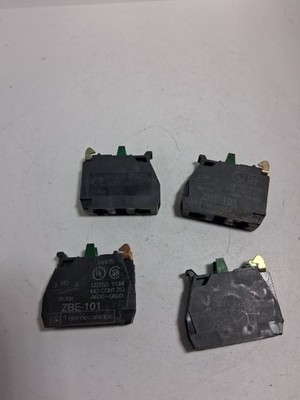 TELEMECANIQUE ZBE-101 CONTACT BLOCK  1NO (LOT OF 4)