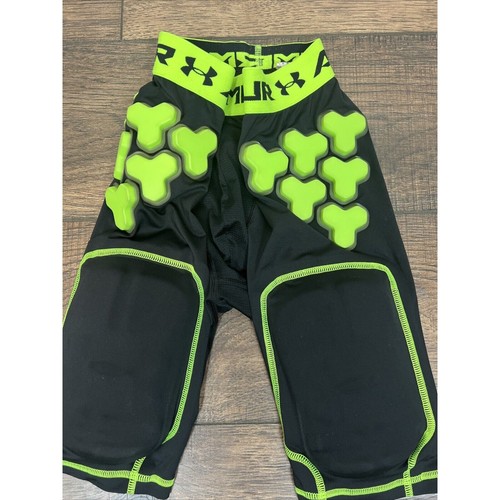 Under Armour Kids Boys 5-Pad Girdle Football Black Medium 10-12 - Picture 2 of 8