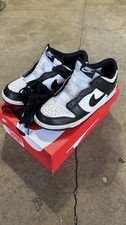 Nike Dunk Low Panda Black White Sneakers Size 6.5Y
