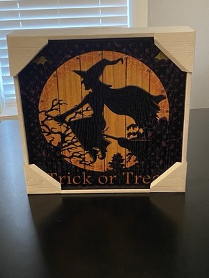 Halloween Witch Light Up Picture Trick Or Treat Made In 2014 New In Box Holiday