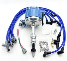 65k Hei Distributor Usa Made 8mm Blue Wires For Ford 351w Windsor Engine