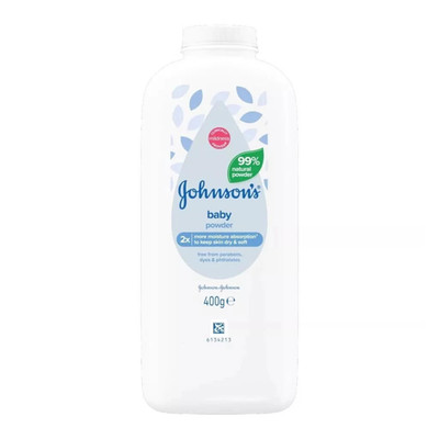 Johnson's Babypuder 400g - Natürliche Maisstärke - Hypoallergen Getestet