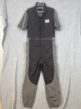 Nike Air Jordan Essentials Flight Suit Jumpsuit Jumpman Women XL Gray Pockets