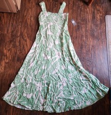 Vince Camuto Print Square Neck Smocked Back Sleeveless Maxi Dress XS (2), NEW!!