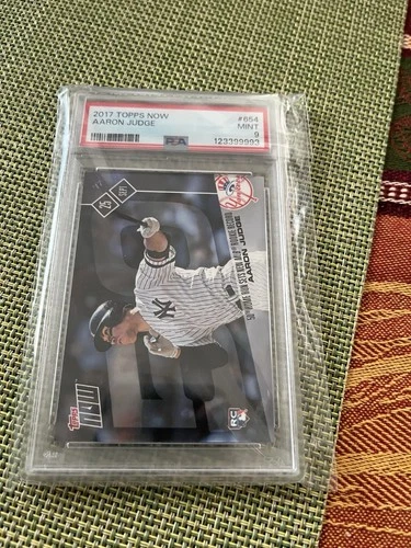 Aaron Judge Rookie Card 2017 Topps Now #654 PSA 9