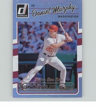 2017 Donruss #173 Daniel Murphy Season Stat Line #/347