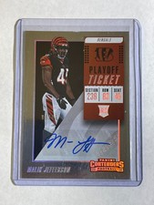 2018 Panini Contenders - Rookie Auto Malik Jefferson #224 Playoff Ticket /99 RC