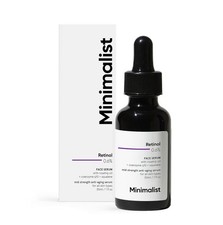 Suero facial antienvejecimiento minimalista retinol 0,6 % fuerza media aceite de rosa mosqueta 30 ml fs