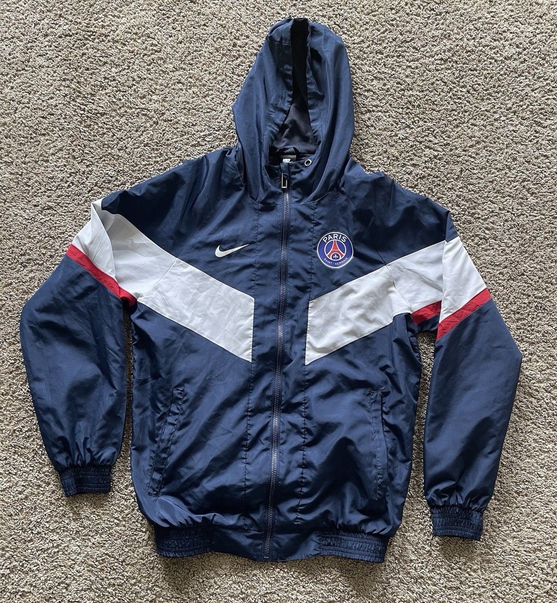 Nike PSG Windbreaker ネイビー Nike PSG Paris Saint-Germain Windbreaker Jacket Boys Medium Navy