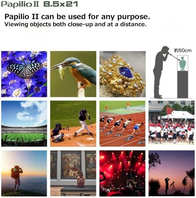 Pentax Papilio II 8.5 x 21 Compact Bak4 Prism Binoculars by Fully 8.5x21 - Image 3 of 4