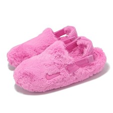 Nike Wmns Calm Mule SE Playful Pink Fur Women Casual Lifestyle Sandal FZ3118-600