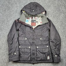Burton The White Collection Jacket Womens Small Hooded DRYRIDE Snowboard Parka