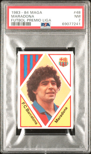 DIEGO MARADONA 1983 MAGA Futbol Premio Liga PSA 7 POP 15 (5 HIGHER)