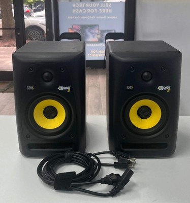 KRK Rokit 5 RPG2 Powered Studio Monitor Speakers Pair In Black Tested Free Shipp