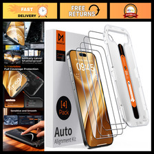 4 Pack Tempered Glass Screen Protector for iPhone 16 Pro - 6.3 Inch, Ultra Clear