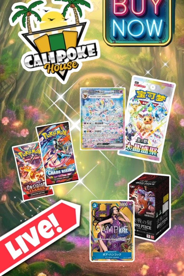 CHINESE TERASTAL! Pokémon, One Piece, & more TCG chase rips w/ Ruby!