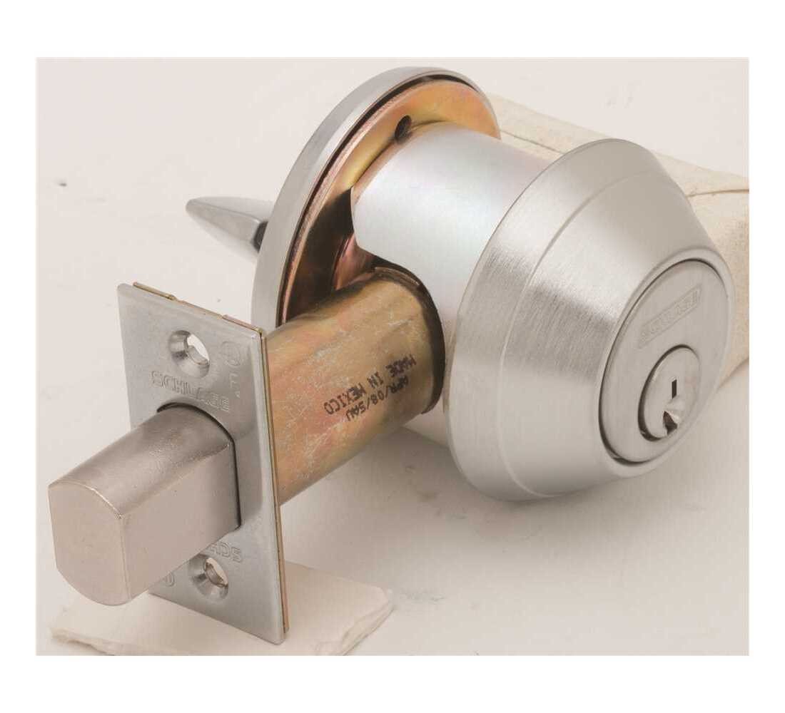 Schlage Lock B660P 626 Heavy Duty Single 6-pin Cylinder Deadbolt