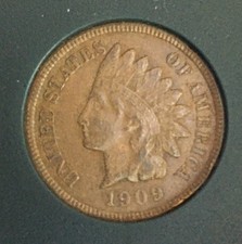 1909 Indian Head Cent 1c Last Year Minted . Nice Coin. You Grade It.