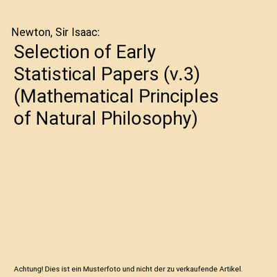 Selection of Early Statistical Papers [v.3] 