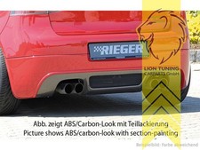 Rieger Heckansatz Heckspoiler Diffusor für VW Golf 5 GT GTI 4 Rohr