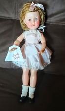 Vintage SHIRLEY TEMPLE ST-12 Doll with Sleepy Eyes Original Clothes, Bag,  Pin